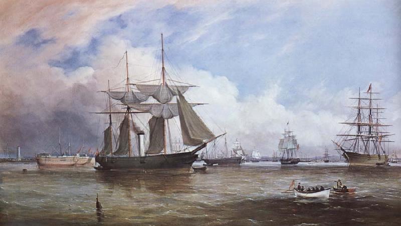Thomas Robertson View of Hobson-s bay oil painting image